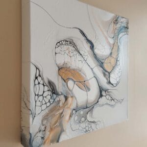 Original Fluid Art Bloom Swipe by Traci Scerri