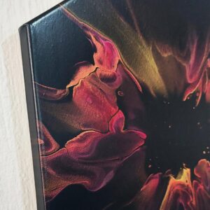 Fuchsia Burst - Original Fluid Art Dutch Pour by Traci Scerri