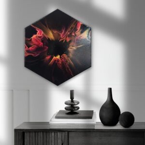Fuchsia Burst - Original Fluid Art Dutch Pour by Traci Scerri
