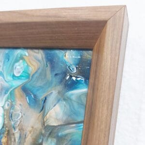 Crashing Wave Dutch Pour (Framed) - Original Fluid Art by Traci Scerri