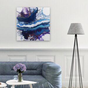 Ethereal Splash - Fluid Art Pearl Pour by Traci Scerri