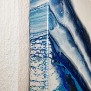 Arctic Drift - Fluid Art Pearl Pour by Traci Scerri
