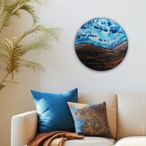 Earth and Ether - Fluid Art Pearl Pour by Traci Scerri