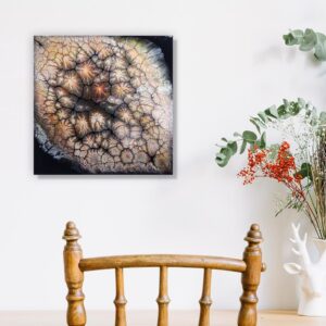 Earthy Metallics Fluid Art Pearl Pour by Traci Scerri