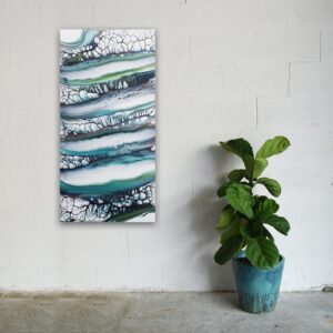 Fields of Dreams - Fluid Art Pearl Pour by Traci Scerri