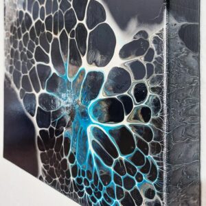 Pacific Mesh - Fluid Art Pearl Pour by Traci Scerri