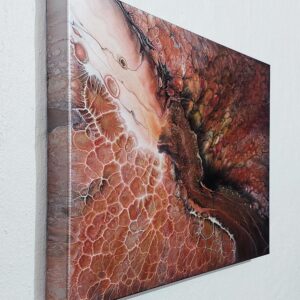 A River Runs Through It - Fluid Art Pearl Pour by Traci Scerri